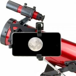 Carson Optical RP-100SP Red Planet 35-88x76mm Newtonian Reflector Telescope with Smartphone Adapter