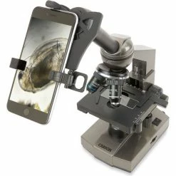 Carson Optical Carson MS-100SP Intermediate 100x-1000x Compound Microscope w/ Smartphone Digiscoping Adapter Bundle
