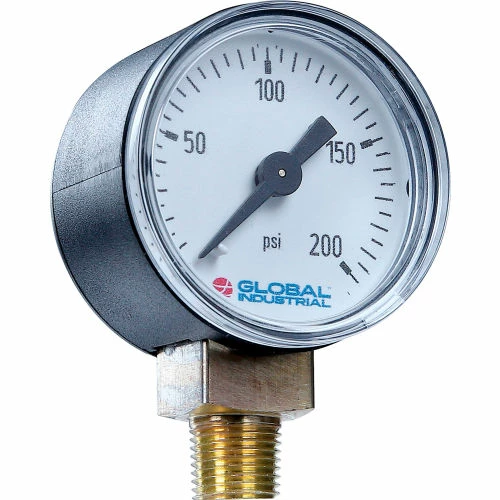 Global Industrial 2" Pressure Gauge, 3000 PSI, 1/4" NPT LM, Plastic - Image 5