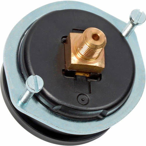 Global Industrial 2" Pressure Gauge, 30 INHG VAC, 1/4" NPT CBM With U-Clamp, Plastic - Image 3