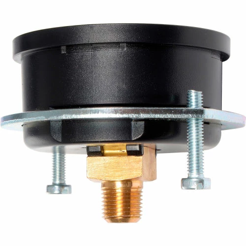 Global Industrial 2" Pressure Gauge, 30 INHG VAC, 1/4" NPT CBM With U-Clamp, Plastic - Image 4
