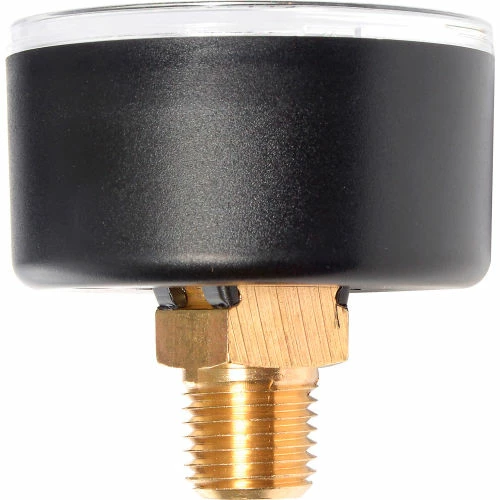 Global Industrial 2-1/2" Pressure Gauge, 60 PSI/KPA, 1/4" NPT CBM, Plastic - Image 4