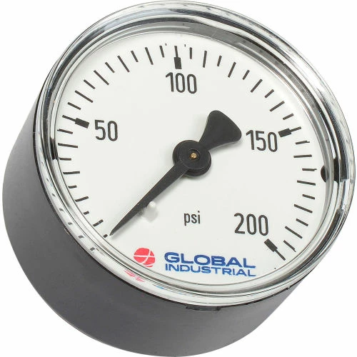 Global Industrial 2-1/2" Pressure Gauge, 160 PSI, 1/4" NPT CBM, Plastic - Image 5