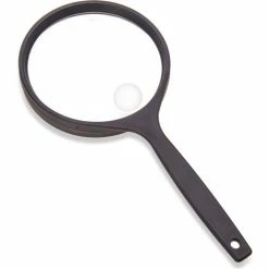 Carson Optical Carson HandHeld Series Oversized Magnifier, 4", 2x Power, Black