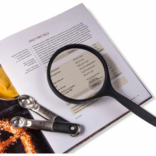 Carson Optical Carson HandHeld Series Oversized Magnifier, 4", 2x Power, Black - Image 2