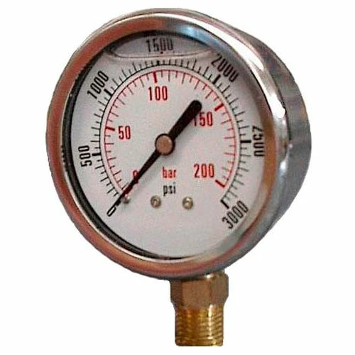 Dynamic Fluid Components Dynamic 2 1/2 " Fluid Glycerine Filled Pressure Gage Stem 400 PSI