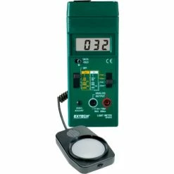 Extech 401025-NIST Foot Candle/Lux Light Meter, Battery, 1.2"W, NIST Certified NIST Certified