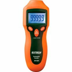 Extech 461920 Mini Laser Photo Tachometer Counter, rpm, 2 to 99,999rpm
