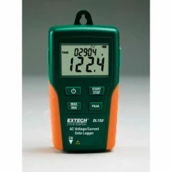 Extech DL150 True RMS AC Voltage/Current Datalogger, Green/Orange, Case Included