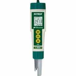 Extech EC500 Waterproof ExStik® II pH/Conductivity Meter, Green/White, Batteries Included