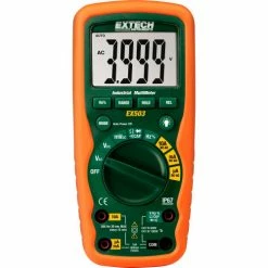 Extech EX503-NIST Heavy Duty Industrial MultiMeter, Orange/Green NIST Certified