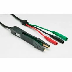 Extech LCR203 SMD Component Tweezers, Stainless Steel, Banana Plug, 4"L