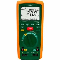 Extech MG320 CAT IV Insulation Tester/True RMS MultiMeter/Insulation Tester, Green/Orange