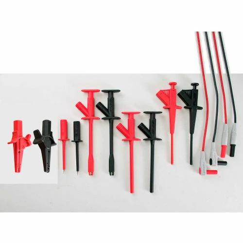 Extech TL831 Industrial Test Lead Set, Stainless Steel, 42"L