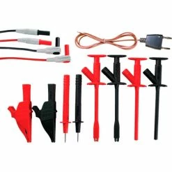 Extech TL833 Test Lead Kit, Banana Plug, Stainless Steel, 42"L