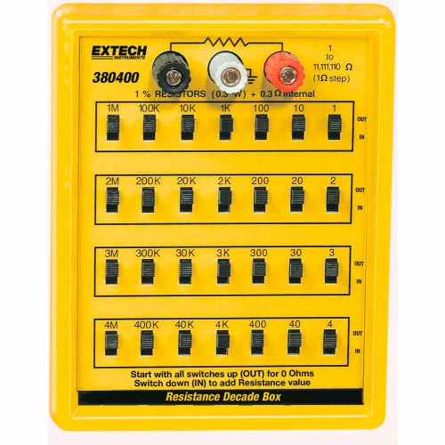 Extech Resistance Substitution Box 380400 Extech Resistance