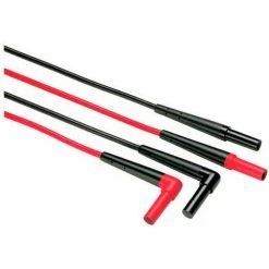 Fluke Electronics Fluke TL224 SureGrip Silicone Test Leads, CAT IV 600 V, CAT III 1000 V, 10 A Rating, UL Listed
