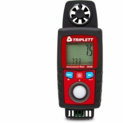 Tripplet Triplett 10-in-1 Environmental Meter with Air Flow, Red