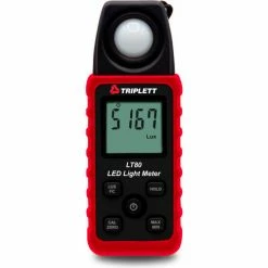 Tripplet Triplett LED Light Meter, 400K Lux, Red/Black