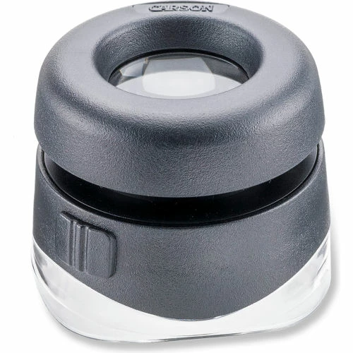 Carson Optical Carson VersaLoupe 10x LED Lighted Focusable Stand Loupe Magnifier, Black - Image 2