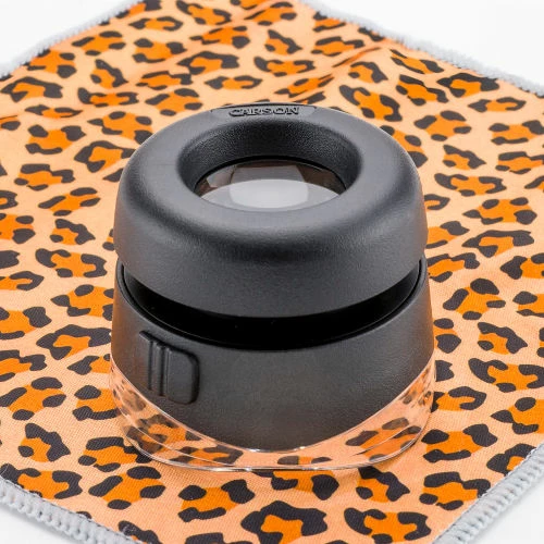 Carson Optical Carson VersaLoupe 10x LED Lighted Focusable Stand Loupe Magnifier, Black - Image 5