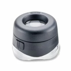 Carson Optical Carson VersaLoupe 10x LED Lighted Focusable Stand Loupe Magnifier, Black