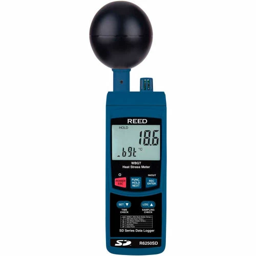 Reed Instruments Data Logging Heat Stress Meter with Wet Bulb Globe Temperature - Image 4