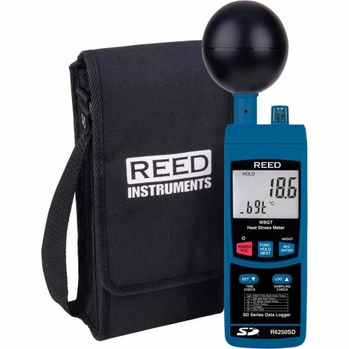 Reed Instruments Data Logging Heat Stress Meter with Wet Bulb Globe Temperature - Image 2