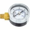 Pic Gauges 1.5" Utility Pressure Gauge, Dry Filled, 0/30 PSI Range, Left Mount, 101D-158C-LEFT