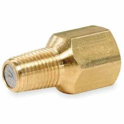 Pic Gauges Filter Type Pressure Snubber, 1/4" NPT, Stainless Steel/Brass, BW42