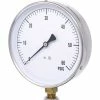 PIC Gauges 4.5" Contractor Pressure Gauge, 1/4" NPT, 0/60 PSI, Stainless, CONTRACTOR-4LD