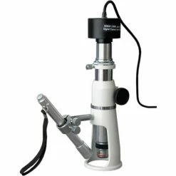 AmScope H2510 20X, 50X & 100X Stand/Shop Measuring Microscope with Pen Light