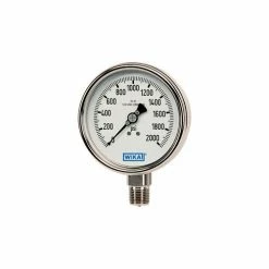 Wika Instruments 2.5" Type 232.54 60PSI Gauge - 1/4" NPT LM Stainless Steel