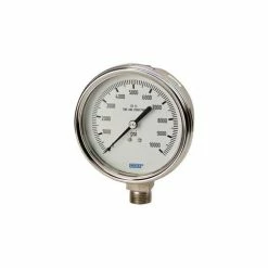 Wika Instruments 2.5" Type 233.54 1500PSI Gauge - 1/4" NPT LM Stainless Steel