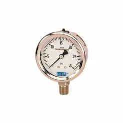 Wika Instruments 2.5" Type 233.53 200PSI Gauge - 1/4" NPT LM Stainless Steel