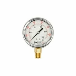 Weiss Instruments 2 1/2" dial, liquid filled, 1/4" NPT bottom, 0-200 PSI