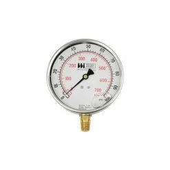 Weiss Instruments 4" dial , liquid filled, 1/4" bottom, 0-30" VAC