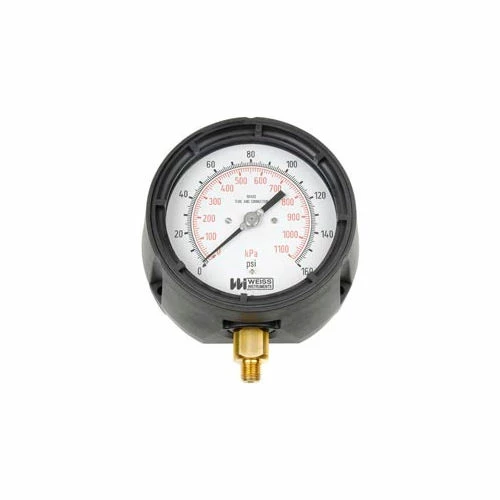 Weiss Instruments 4 1/2", 1/4" NPT 316SS, 0-300 PSI